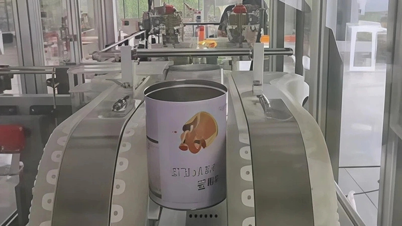 Ionized Air Can Rinser with Side Grip Conveyor 1