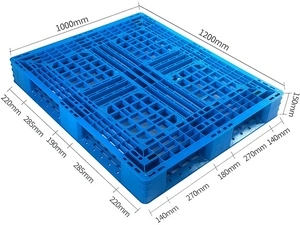 Four-Way Entry Plastic Pallet (with Cruciform Perimeter Base)